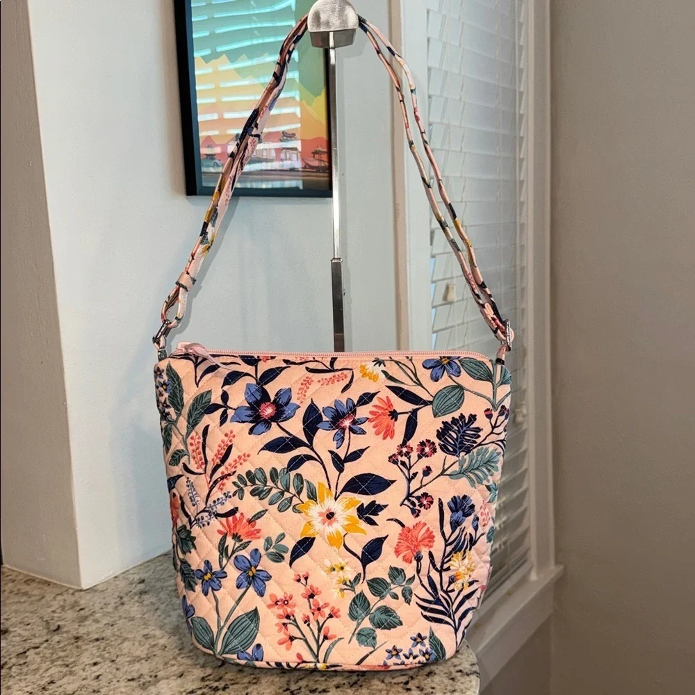 Vera Bradley Quilted Tote Bag in Paradise Coral